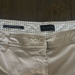 EUC Talbots Perfect crop pants khaki 8